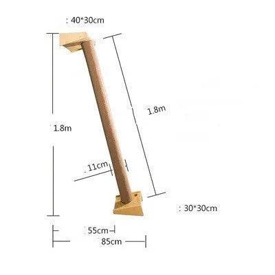 Solid Wood Large Cat Climbing Frame Cat Litter Cat Tree One Cat Shelf