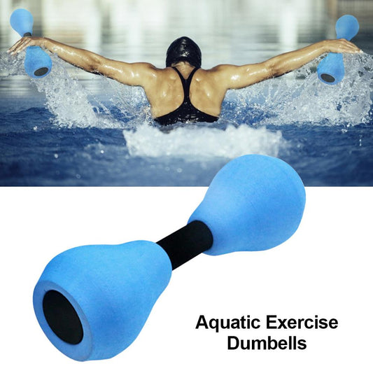 Aqua Dumbbells for Pool Workout – EVA Foam Water Barbells Pair