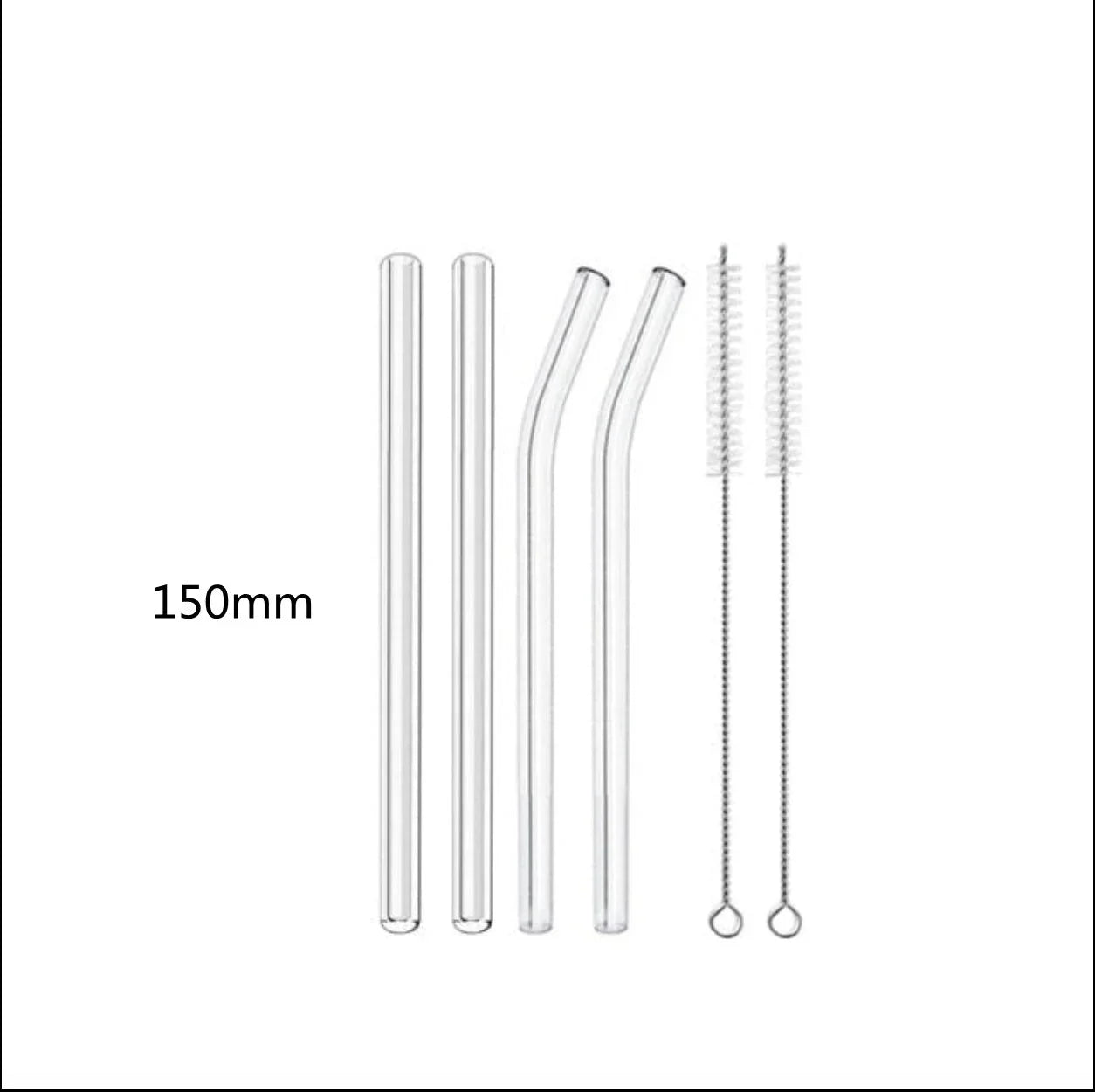 Glass Straws, Pearl Milk Tea Coarse Drinking Straws, Non-disposable Transparent Water Cups, Long Straws