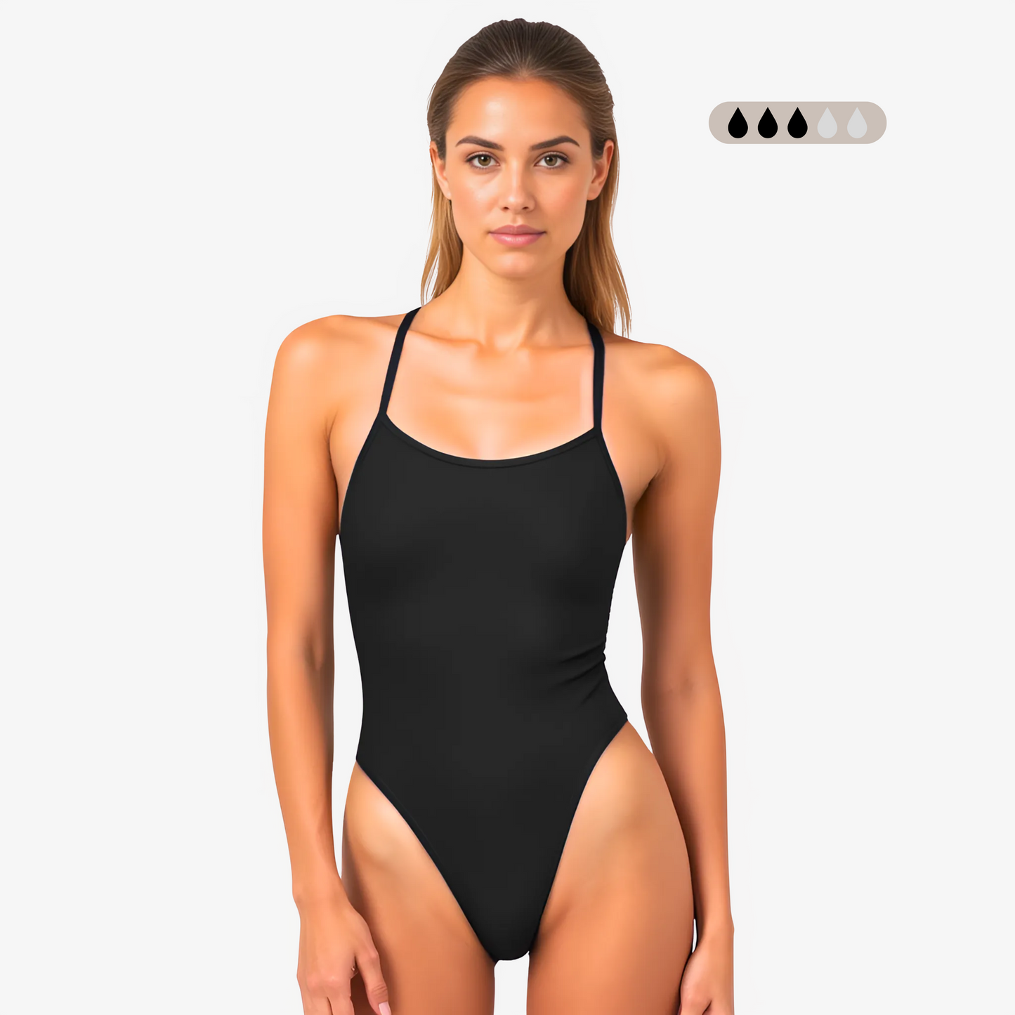 Norca SecureFlo Onyx Tie-Back: Period Swimsuit