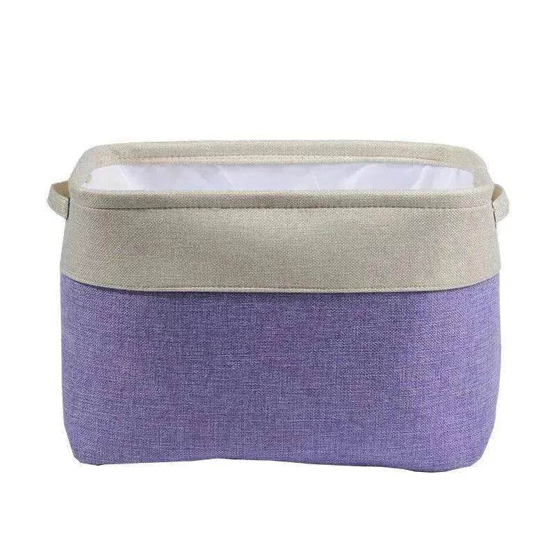 Personalized Pet Dog Toy Storage Basket Canvas Foldable Bag