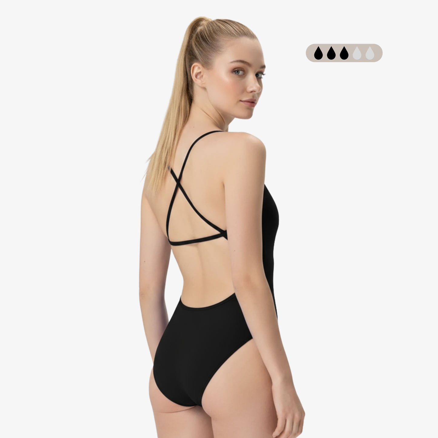 Norca SecureFlo Onyx X-Back: Period Swimsuit