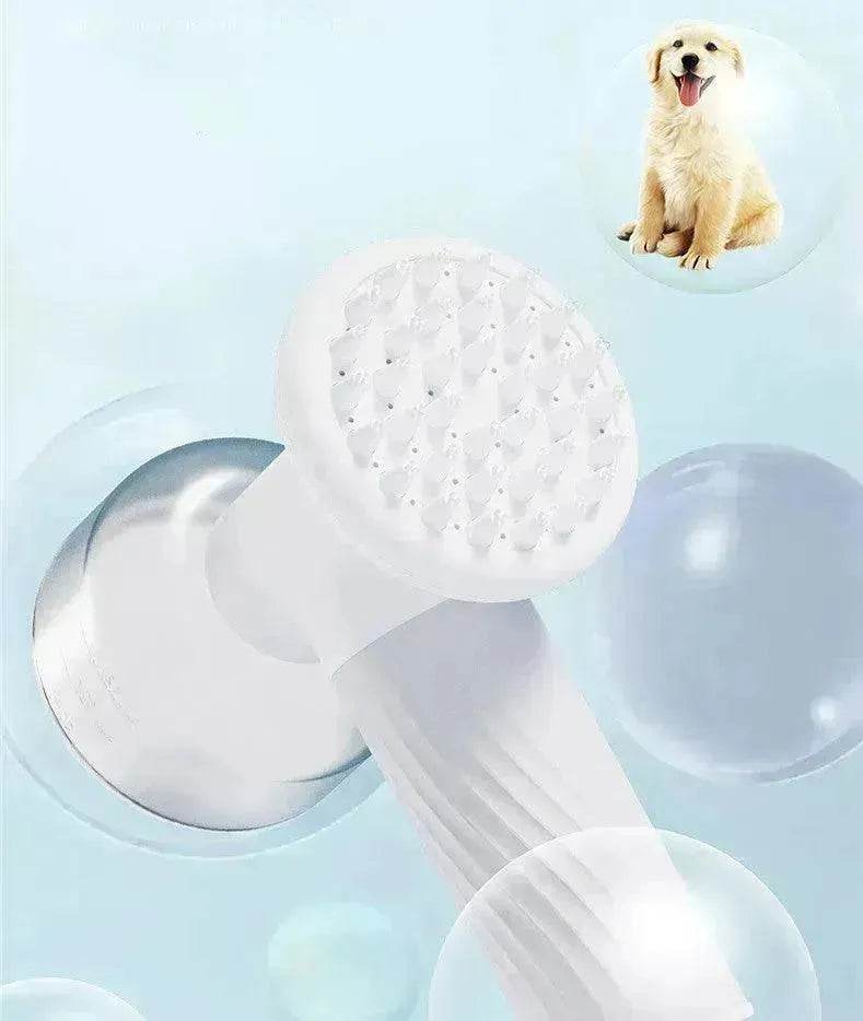 Electric Automatic Foaming Pet Bath Brush with Soap Dispenser