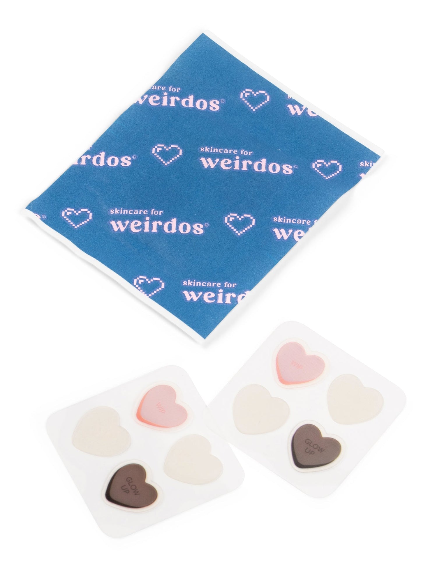 16 healing heart pimple patches